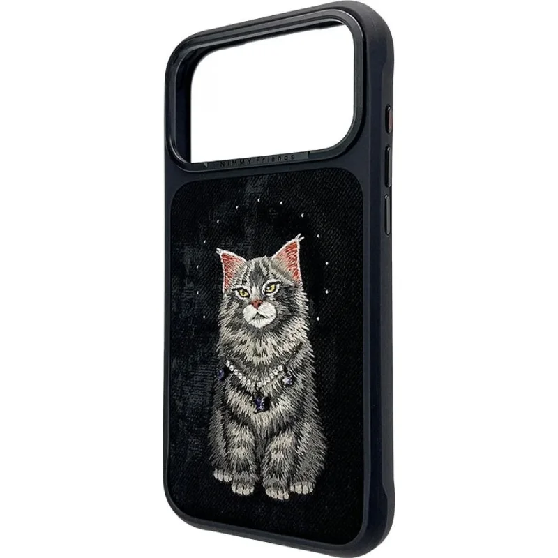 Capa NIMMY Amigos da Sorte para iPhone 17 Pro Max e 18 Pro Max com MagSafe Gato Preto - Imagem 2