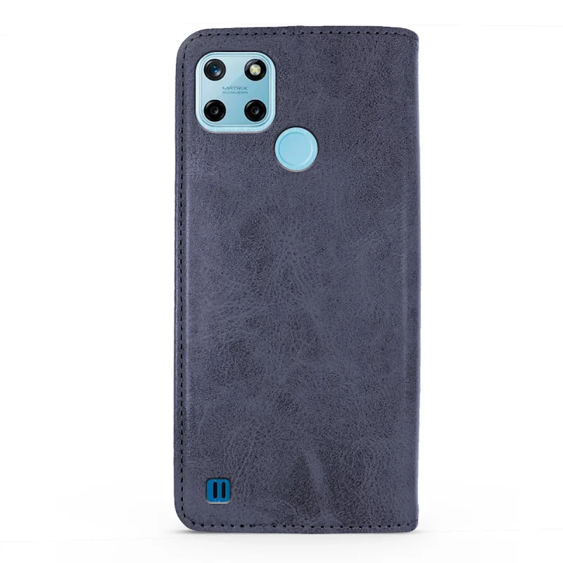 Capa Livro Apokin para Realme C25Y em Pele Sintética com Porta-Cartões Variedade de cores - Imagem 5