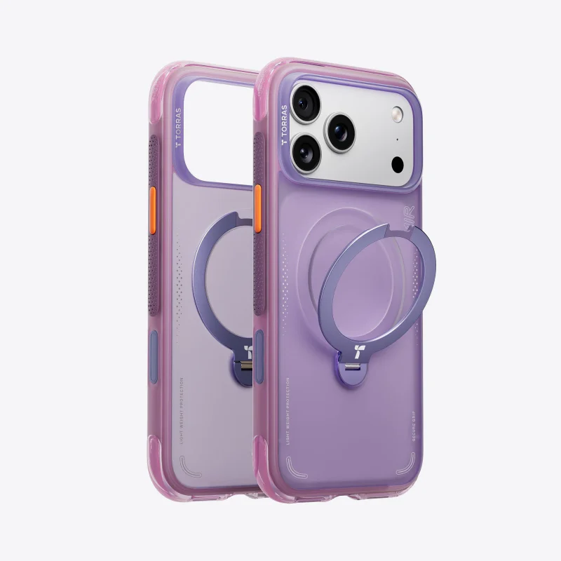 Capa Apokin Torras Ostand Q3 Air para iPhone 17 Pro Max e 18 Pro Max Colorblock Roxo - Imagem 1