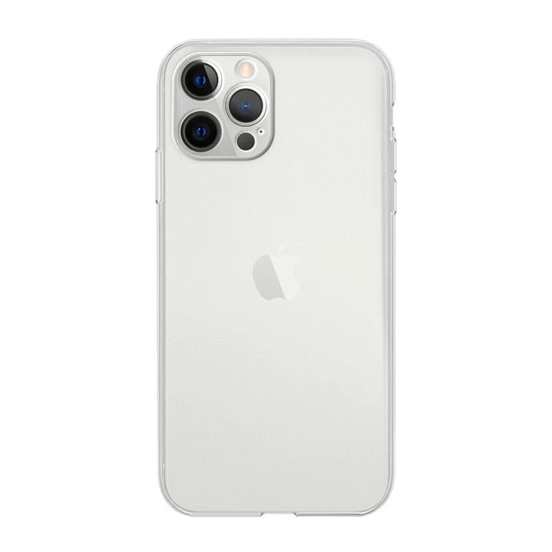 Capa de Silicone Apokin para iPhone 12 Pro Max Transparente 2 mm - Imagem 1