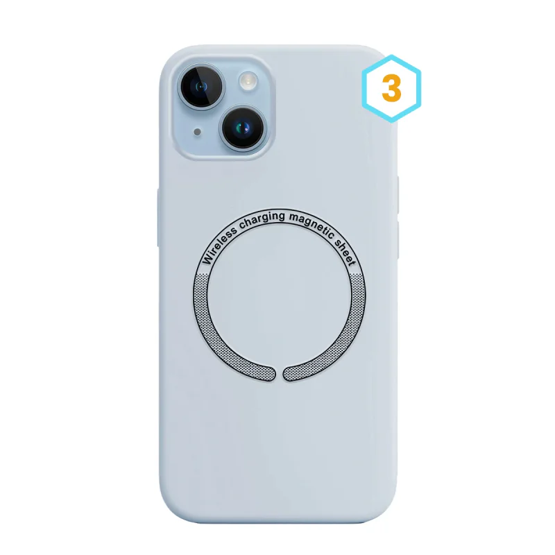 Capa Apokin para iPhone 13 Silicone Líquido com MagSafe Variante 35 - Imagem 4