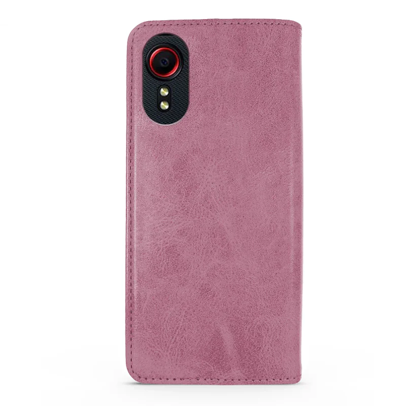 Capa Livro Apokin com Porta-cartões para Samsung Galaxy XCover 7 Pele Sintética Preto - Imagem 2
