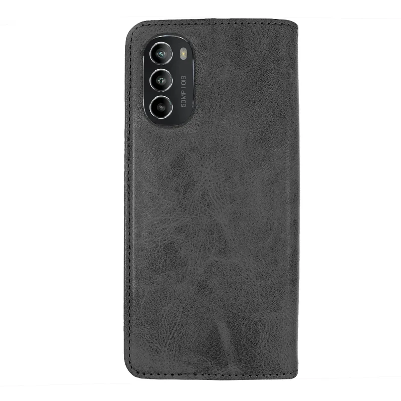 Capa Flip Apokin Motorola Moto G82 / G52 em Pele Sintética com Porta-Cartões Preto - Imagem 4