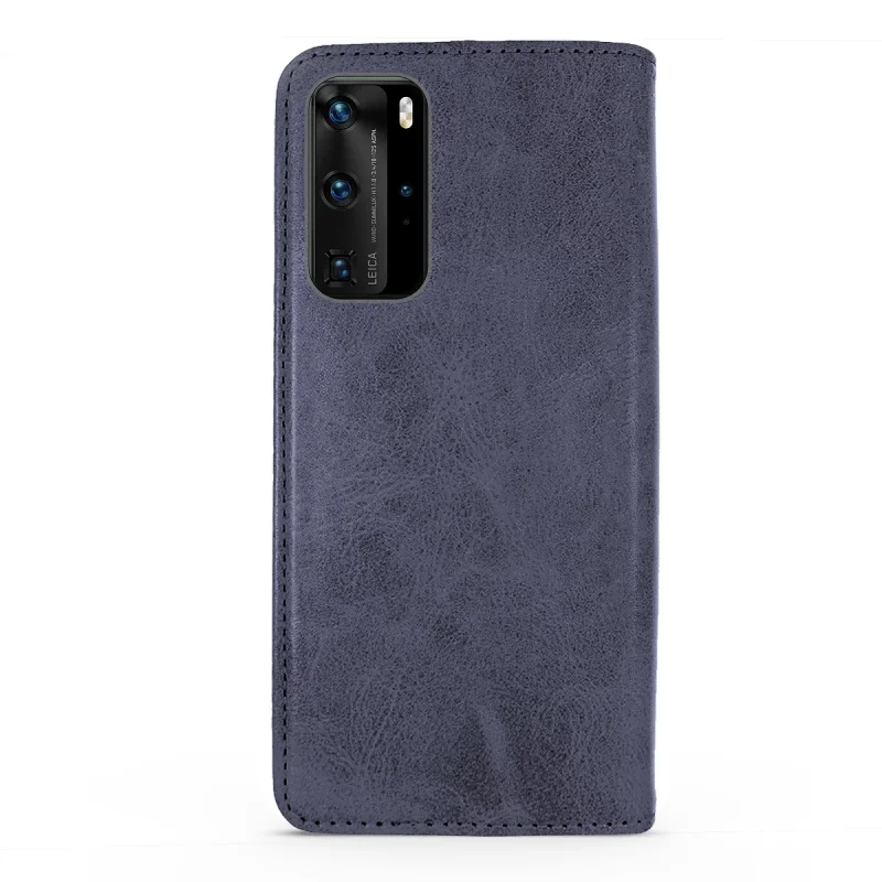 Capa Apokin para Huawei P40 Pro em Pele Sintética com Porta-Cartões Rosa - Imagem 5