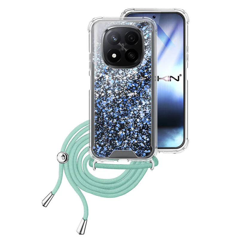 Capa Apokin para Xiaomi Redmi Note 14 Pro Plus em Gel Transparente com Cordão Rosa - Imagem 4