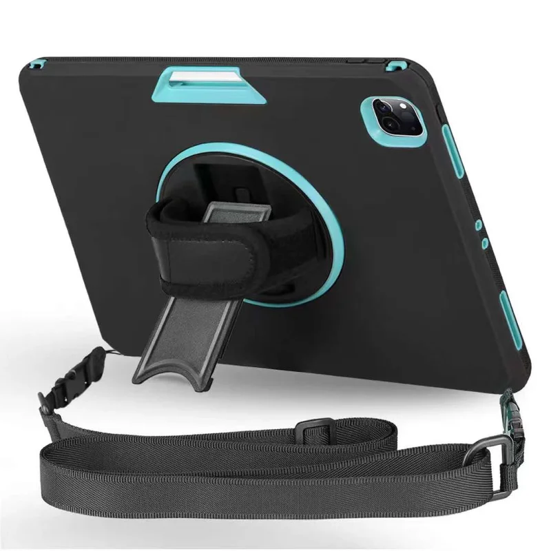 Capa Apokin para iPad Air 11 polegadas 2024 e 2025 Air 4 e Pro 11 Antigolpes com Asa Suporte e Slot para Caneta Vermelho - Imagem 3