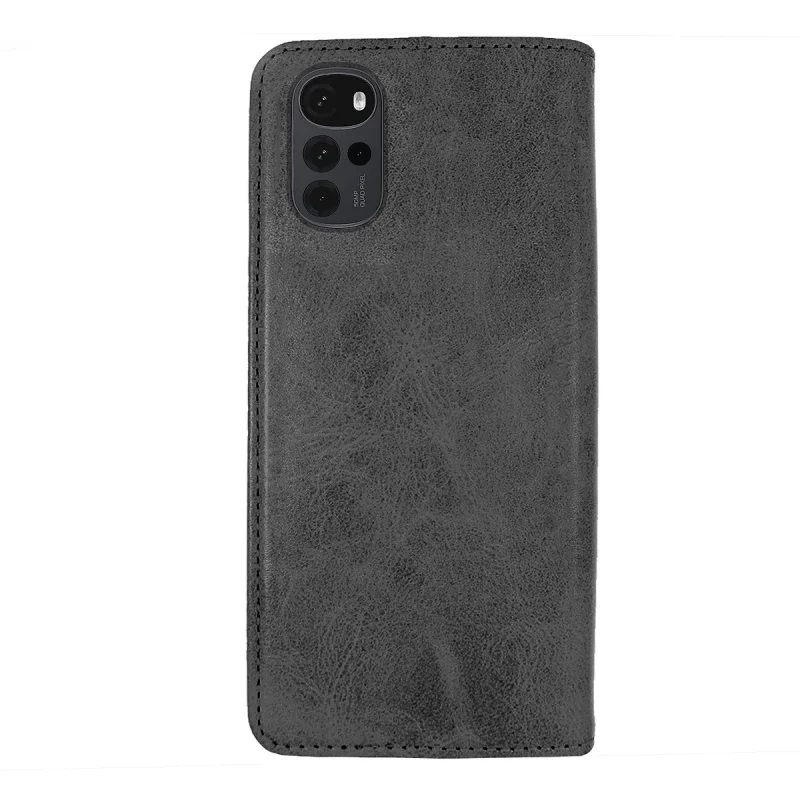 Capa Flip Apokin para Moto G22 em Polipele com Porta-cartões Preto - Imagem 4