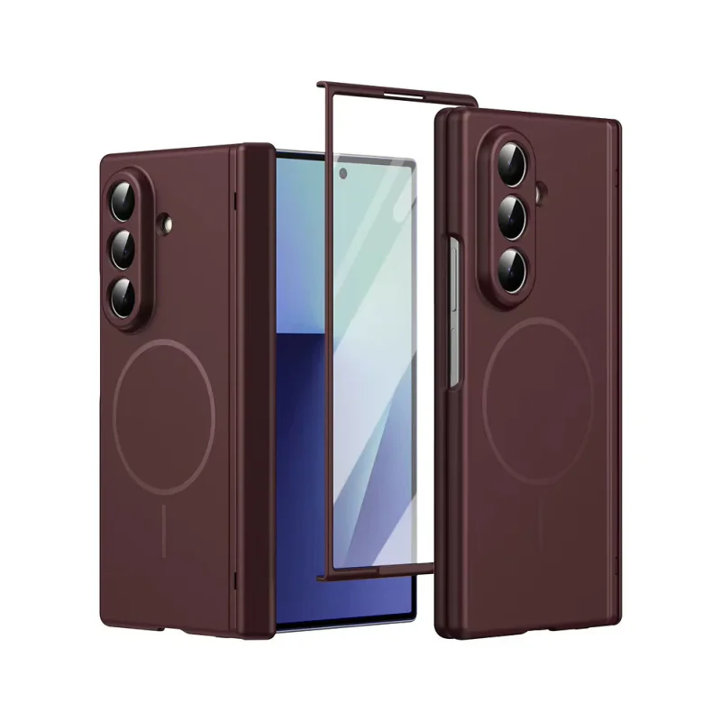 Capa Magnética Apokin com Proteção 360 e Protetor Frontal para Samsung Galaxy Z Fold 8 Rosa - Imagem 5