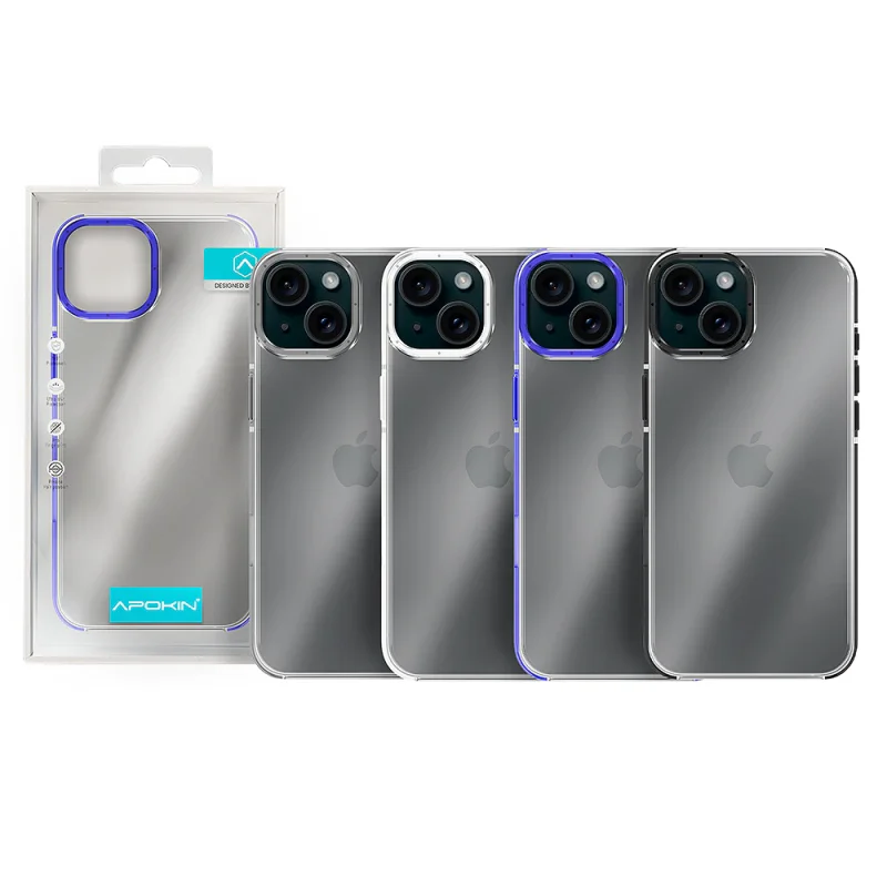 Capa Reforçada Apokin para iPhone 15 Branco - Imagem 1