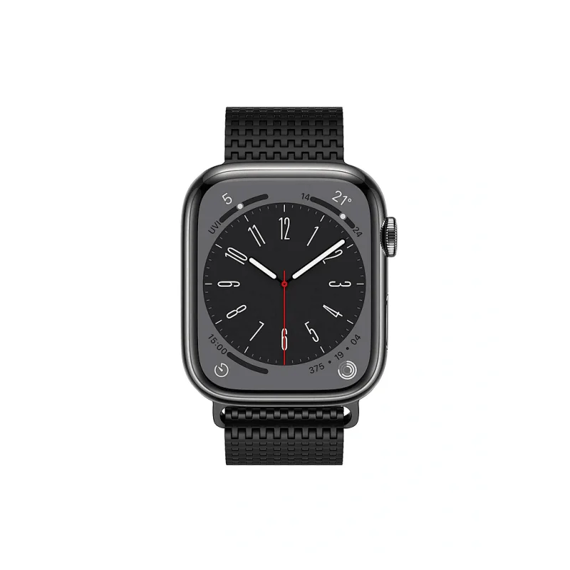Pulseira Apokin para Apple Watch 38/40/41 mm Metálica Preto