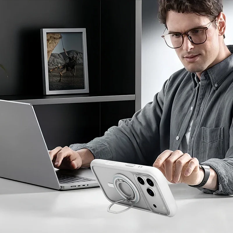 Suporte Apokin Youngkit com Anel MagSafe Laranja - Imagem 2