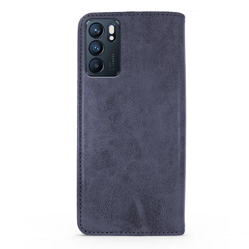 Capa Apokin para Oppo Reno 6 em Pele Sintética com Porta-cartões Preto - Imagem 6
