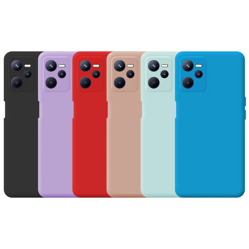 Capa Apokin para Realme C35 em Silicone Suave com Proteção de Câmara 3D Preto - Imagem 1
