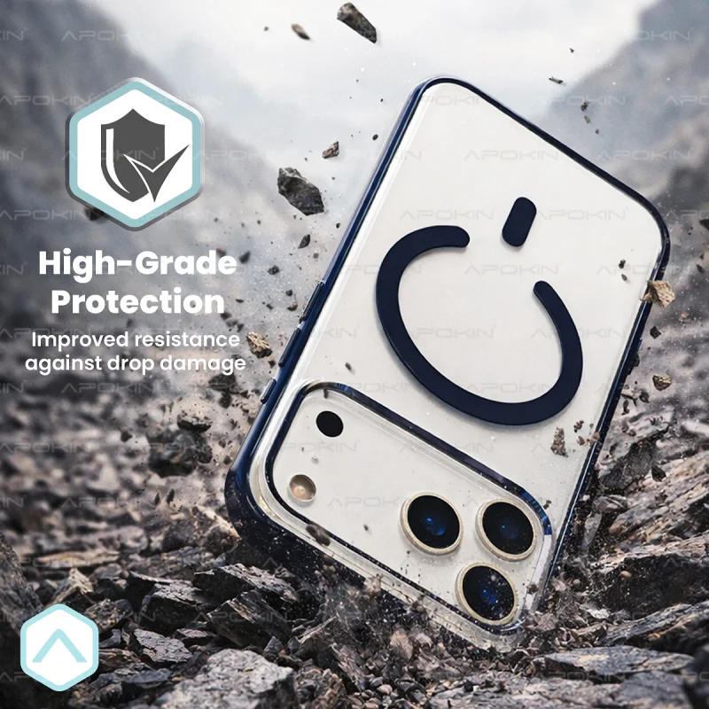 Capa Híbrida Premium Apokin para iPhone 17 Air com MagSafe Laranja - Imagem 4
