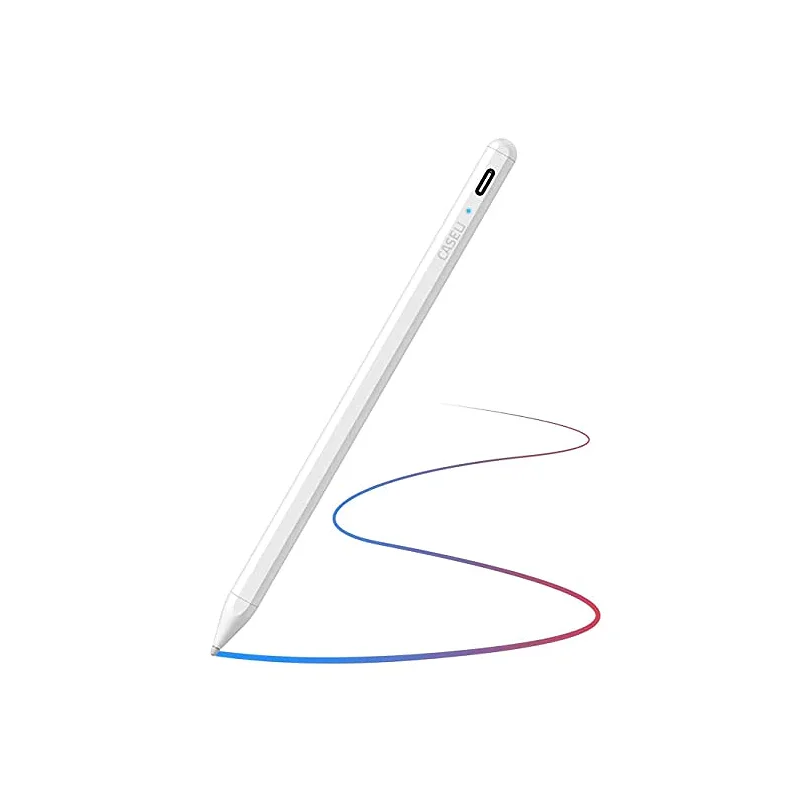 Caneta Stylus Tátil Apokin de 2ª Geração Ponta Fina 1,5 mm USB-C 18 cm Branco - Imagem 1