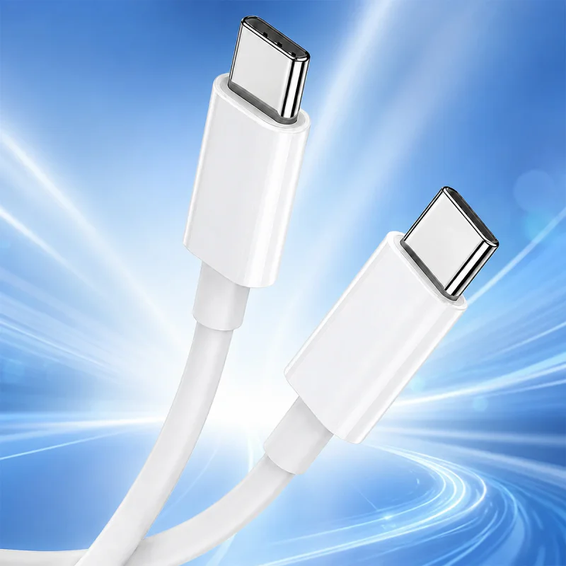 Cabo USB-C para USB-C Apokin C026C-C 1 m 60 W PD - Imagem 3