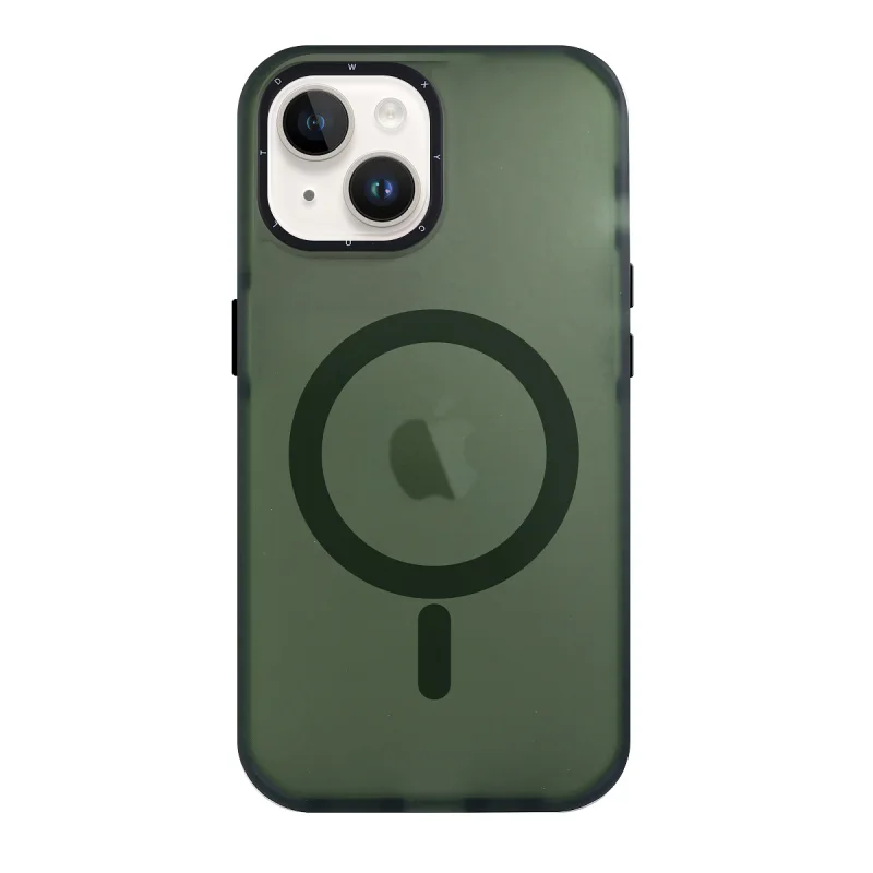 Capa Apokin Xycolt para iPhone 15 Plus Fumê com MagSafe Verde - Imagem 4