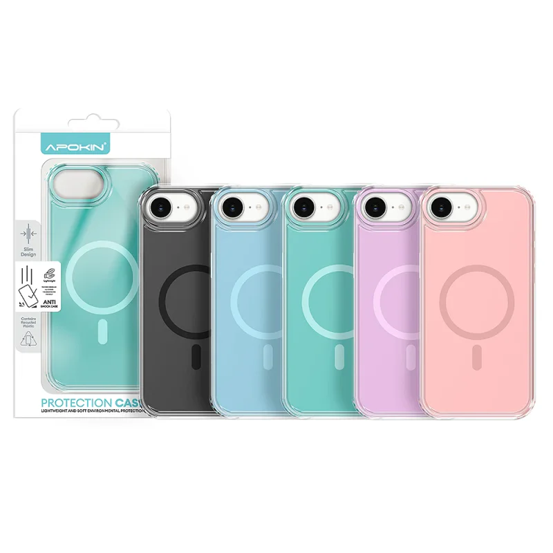 Capa Bumper Apokin Urban para iPhone 16e/17e com MagSafe Rosa