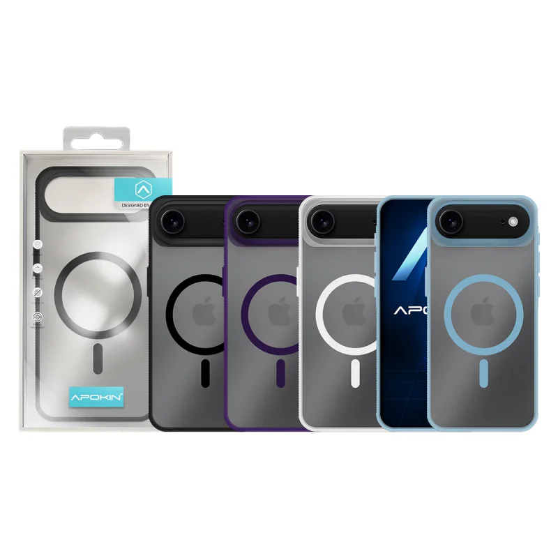 Capa Apokin para iPhone 17 com MagSafe Transparente