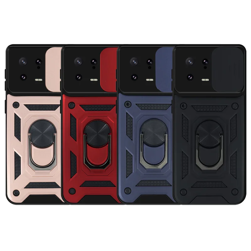 Capa Apokin para Xiaomi 13 com Anel Suporte e Proteção de Câmara Deslizante Variedade de cores
