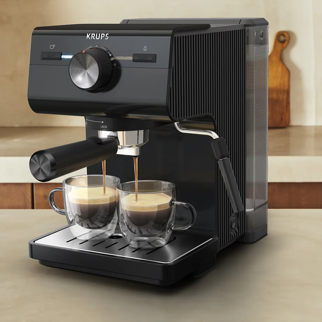 Máquina de Café Expresso Manual Krups Authentic XP381810 15 Bar 2 L com Vaporizador Preta - Imagem 7