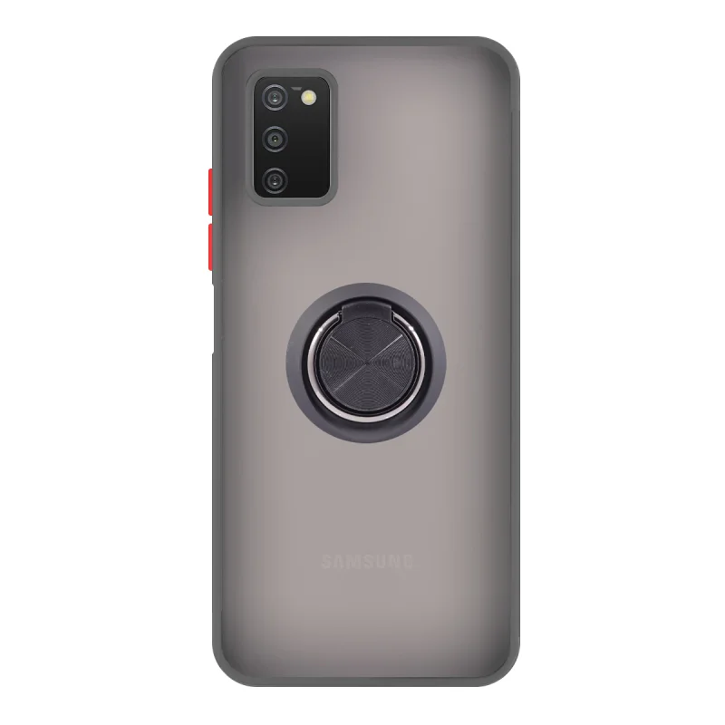 Capa de Gel Apokin para Samsung Galaxy A03s com Íman e Suporte Fumado Vermelho - Imagem 4