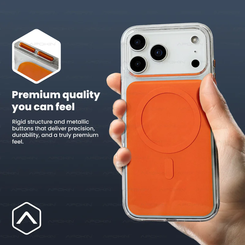 Capa Híbrida Premium Apokin para iPhone 17 Air com MagSafe Variedade de cores - Imagem 4