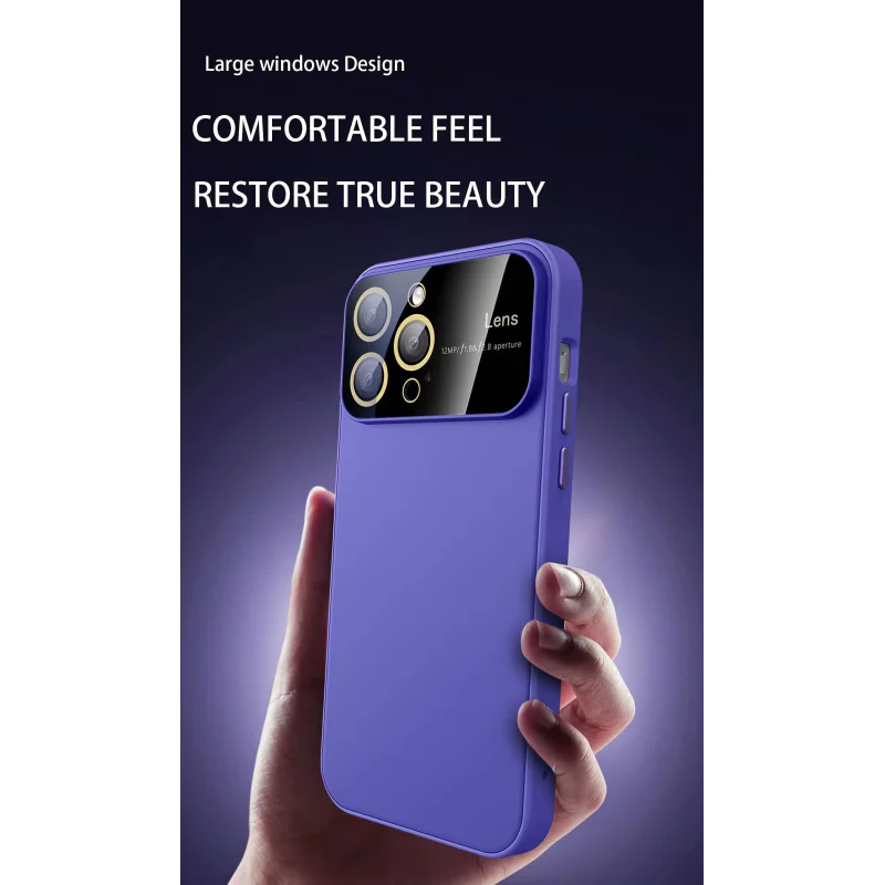 Capa Apokin para iPhone 13 Pro Max Silicone Mate com Proteção de Câmara Azul Escuro - Imagem 5
