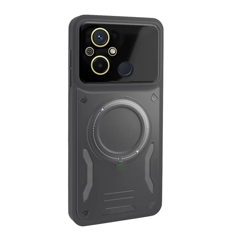 Capa Apokin para Xiaomi Redmi 12C Antichoques com Apoio Preto - Imagem 5