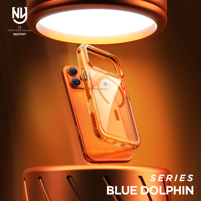 Capa Apokin Blue Dolphin S3-MAG para iPhone 17 com MagSafe Preto - Imagem 3
