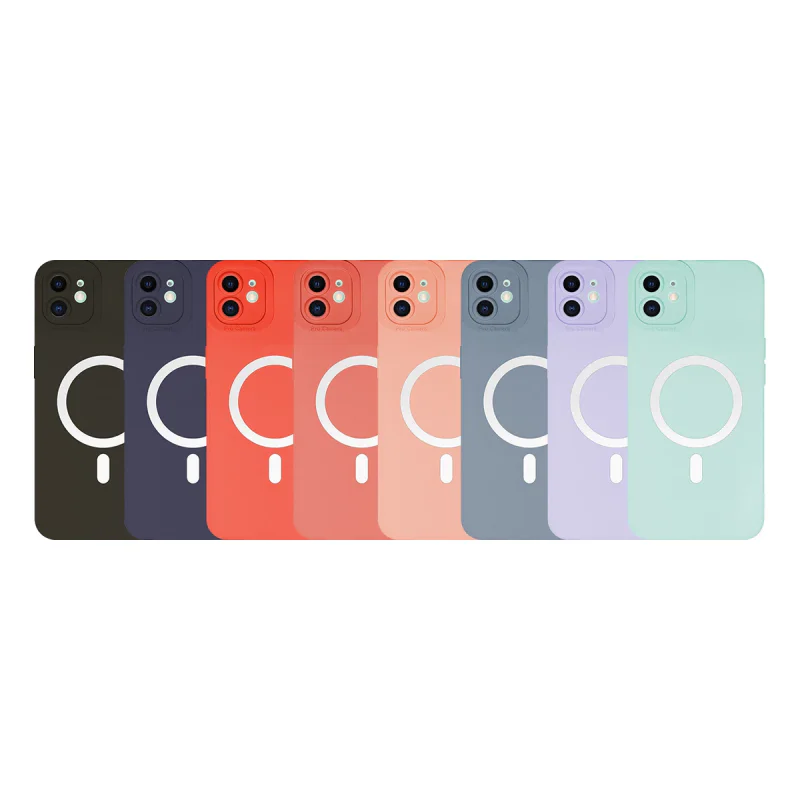 Capa Apokin iPhone 12 6,1 polegadas Silicone Suave com MagSafe Variedade de cores