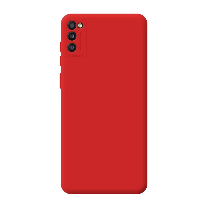 Capa Apokin para Samsung Galaxy A41 Silicone com Proteção de Câmara 3D Azul turquesa - Imagem 4