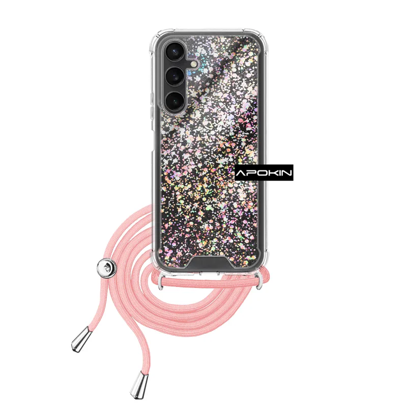 Capa em Gel Apokin para Samsung Galaxy S23 FE Transparente com Cordão Variedade de cores - Imagem 3