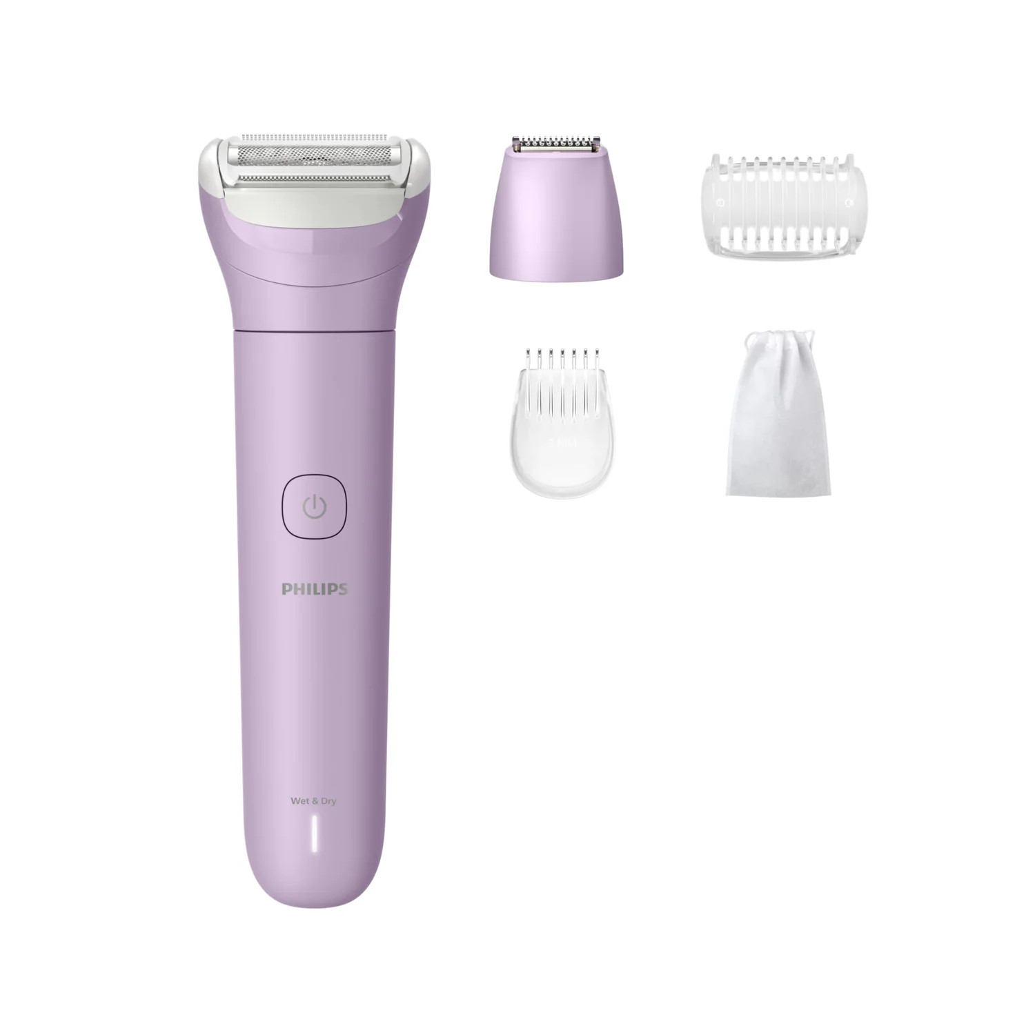 Máquina de Depilar Philips Lady Shaver Series 6000 BRL138/00 Sem Fios Wet & Dry com Cabeça para Biquíni