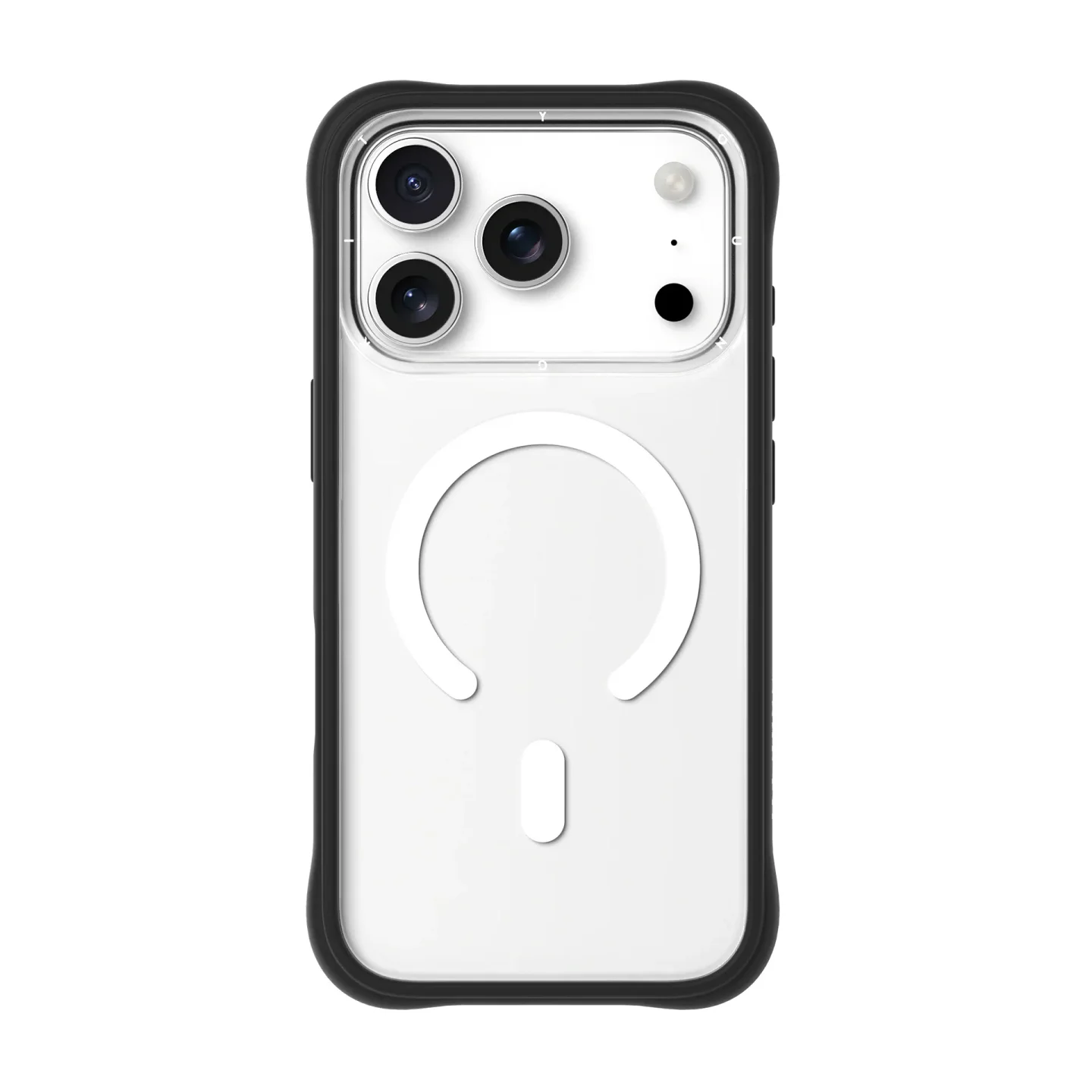 Capa Transparente Youngkit Dinâmica II com Anel Magnético para iPhone 17 Pro Preto - Imagem 1