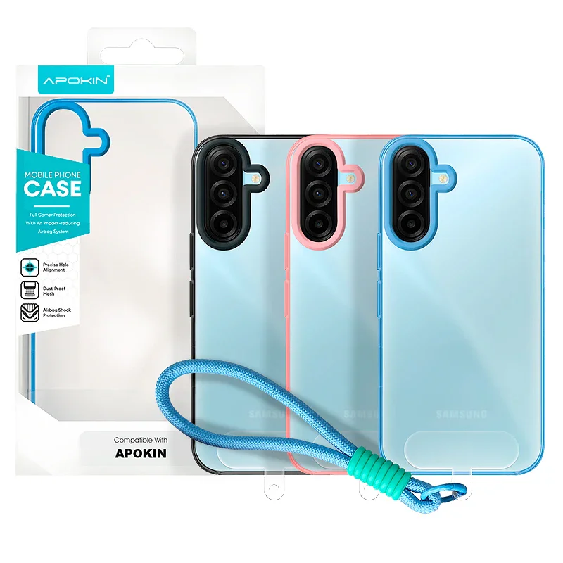 Capa Apokin para Samsung Galaxy A27 Silicone com Correia e MagSafe Variedade de cores - Imagem 1