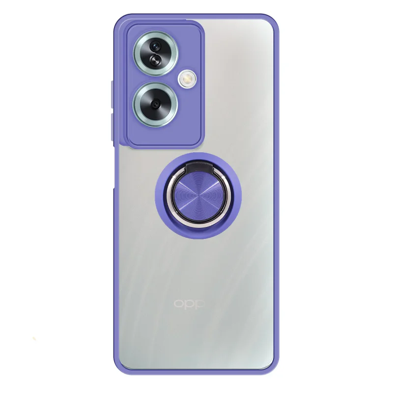 Capa Apokin para Oppo A79 5G Gel Fumada com Íman e Suporte Vermelho - Imagem 4