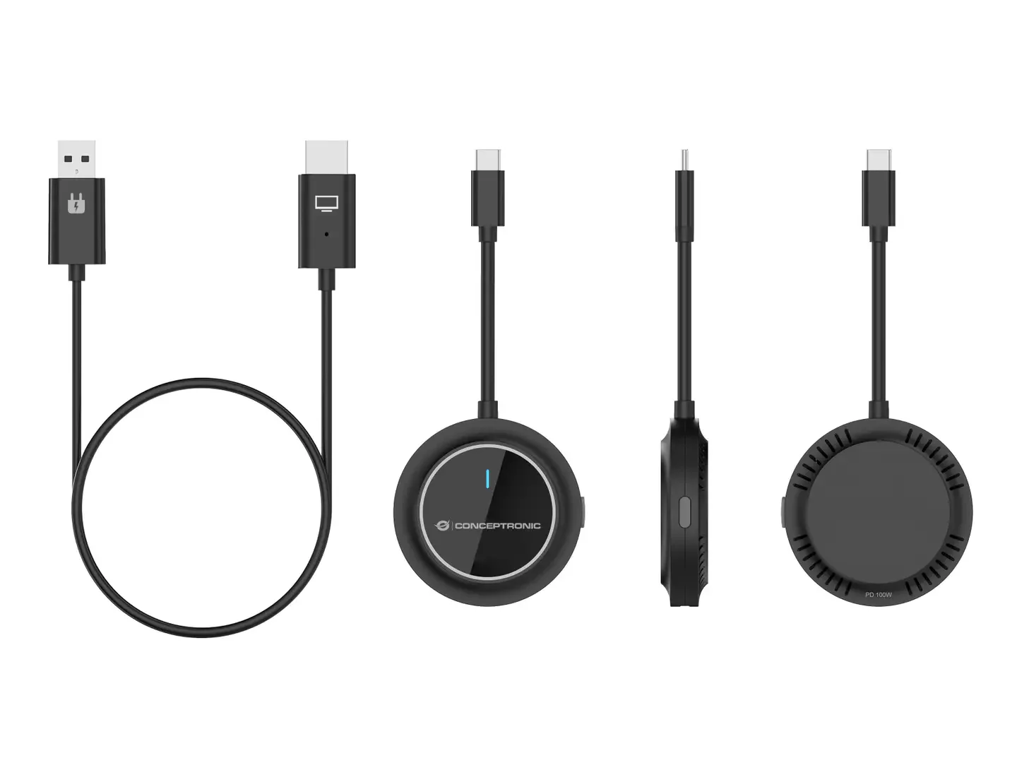 Kit Display Sem Fios Conceptronic ATHERIC01B USB-C para HDMI 1080p até 30 m - Imagem 2
