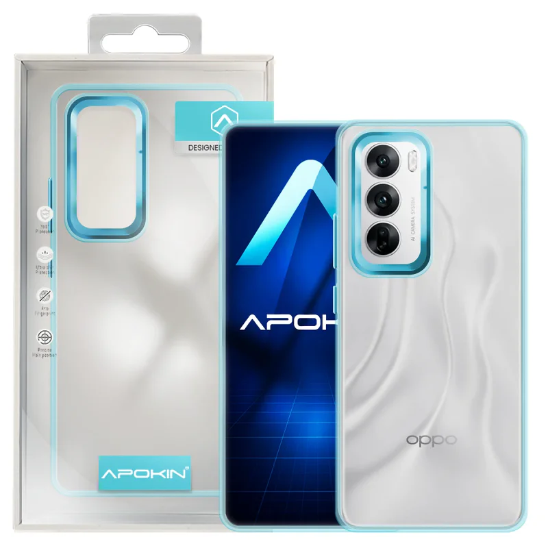 Capa Acrílica Apokin para Oppo Reno 12 Pro Turquesa - Imagem 6