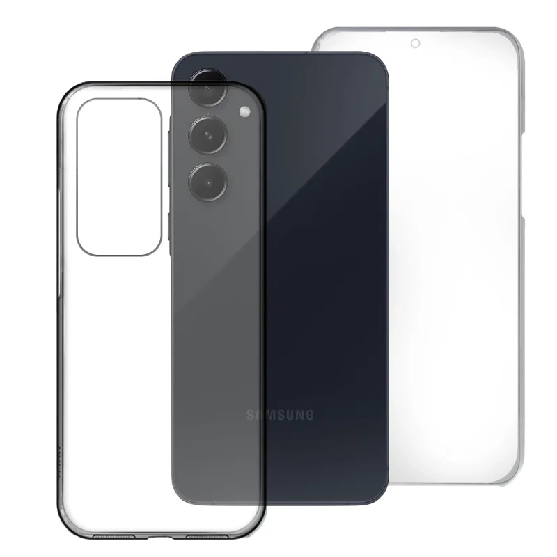 Capa Apokin para Samsung Galaxy A56 Integral 360 Frente e Traseira Silicone Transparente