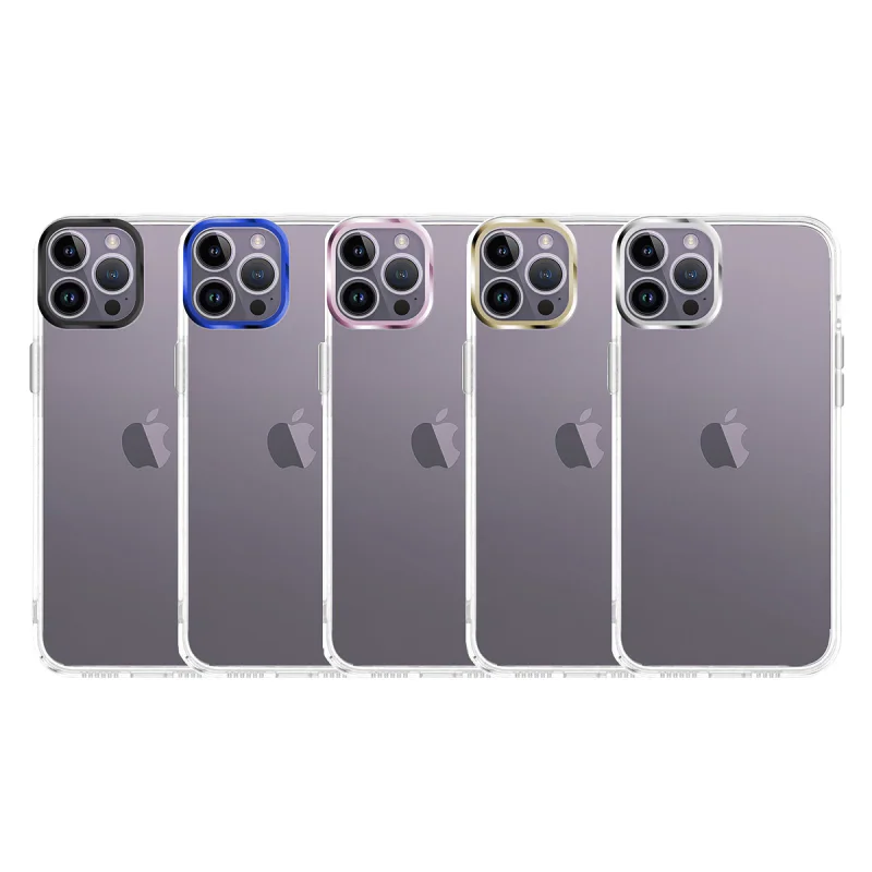Capa Apokin Acrílica Rígida Space com Bordo de Câmara para iPhone 13 Pro Variedade de cores