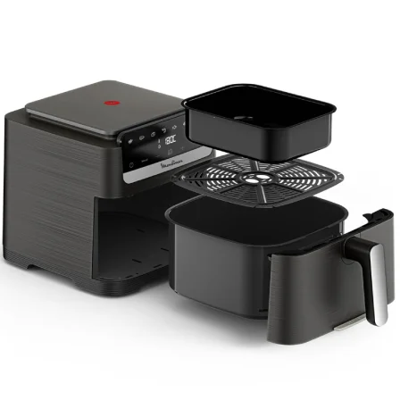 Fritadeira de Ar Moulinex Easy Fry Mega Compact EZ866H 7,5 L 2020 W 8 Programas Cinzento Escuro - Imagem 2