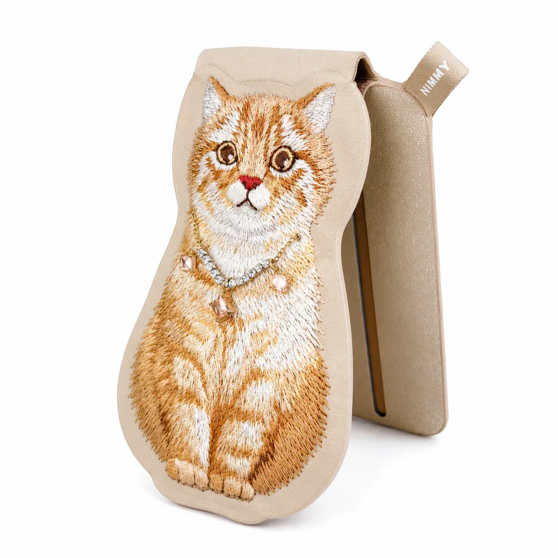 Porta-Cartões Magnético Apokin Nimmy Friends Lucky Fashion Gato Laranja