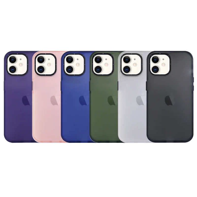 Capa Apokin para iPhone 12 / 12 Pro Smoked Xycolt com Proteção de Câmara Azul Marinho - Imagem 1