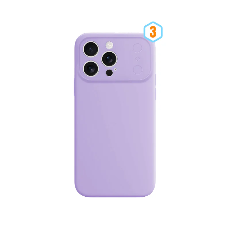 Capa Apokin para Apple iPhone 16 Pro em Silicone com Protetor de Câmara em Vidro Laranja - Imagem 4