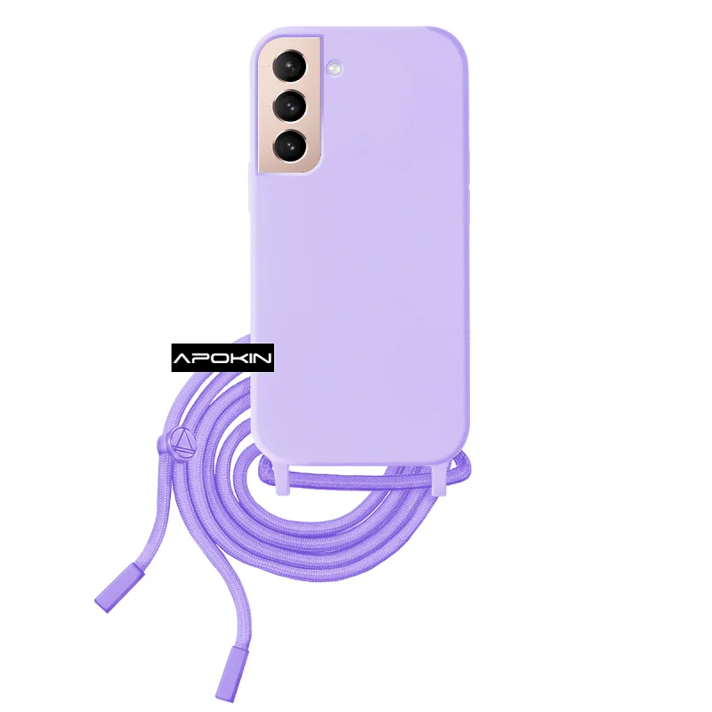 Capa Suave Apokin para Samsung Galaxy S22 Plus com Cordão Preto - Imagem 4