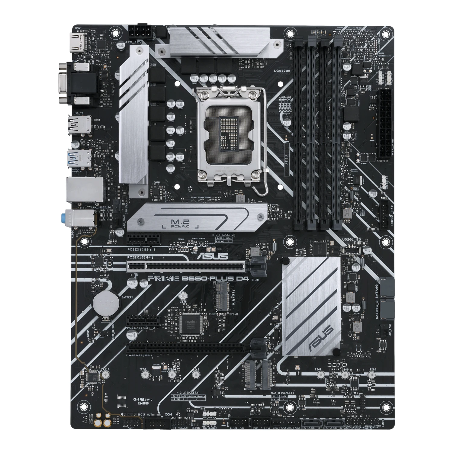 Motherboard Asus PRIME B660-PLUS D4 LGA1700 DDR4 ATX - Imagem 1