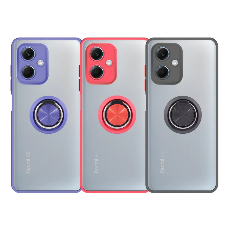 Capa de Gel Apokin para Xiaomi Redmi Note 12S com Íman e Suporte Fumê Azul - Imagem 1