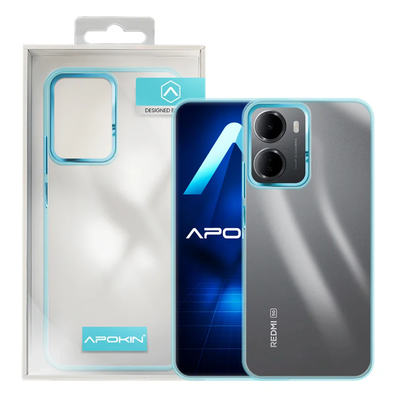 Capa Apokin para Xiaomi Redmi 15A Acrílica Transparente Preto - Imagem 6