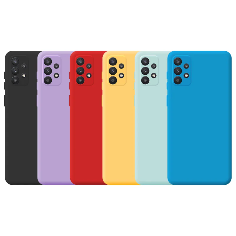 Capa Apokin para Samsung Galaxy A32 4G Silicone com Proteção de Câmara 3D Variedade de cores - Imagem 1